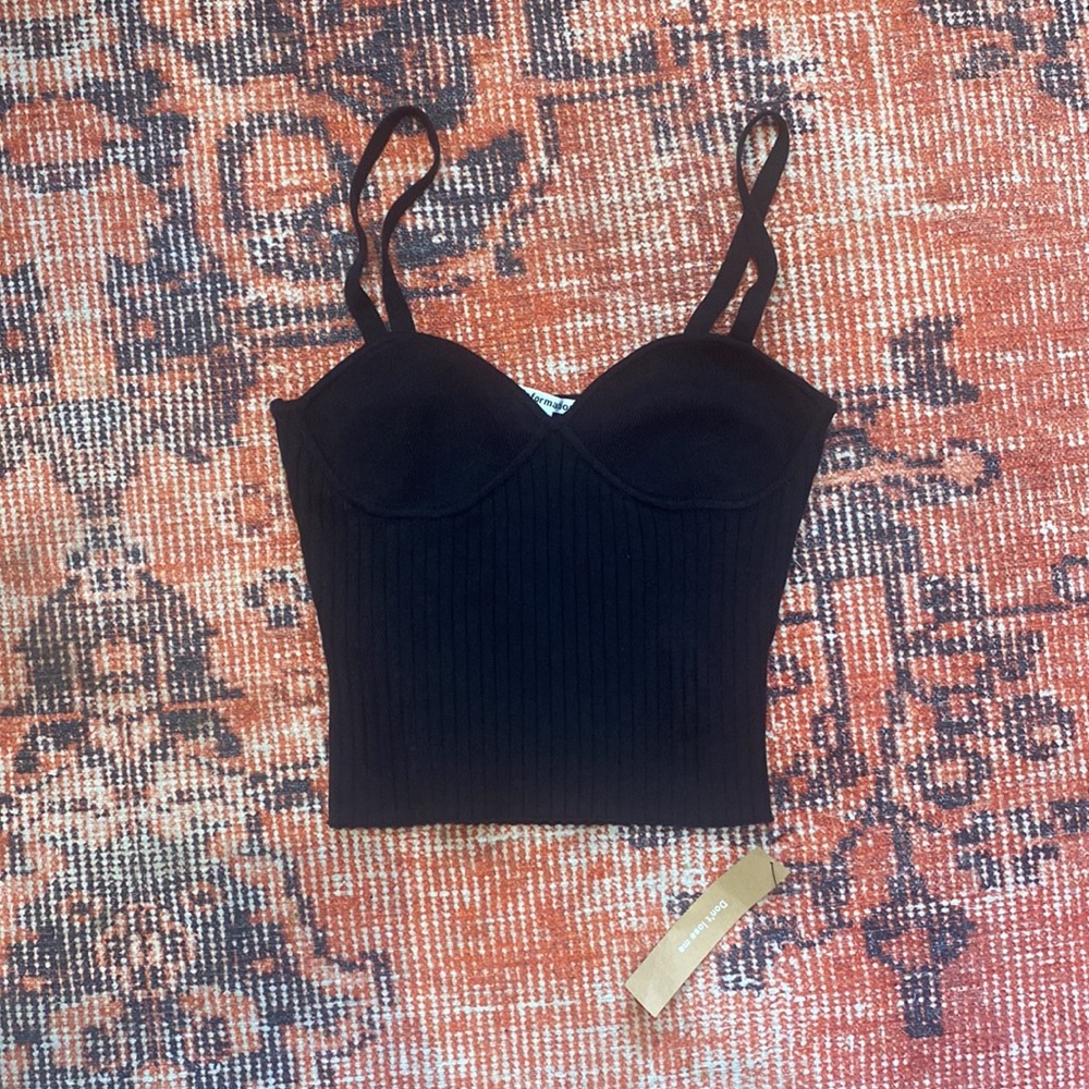Reformation Silvana Ribbed Sweater Tank NWT - Picture 5 of 8